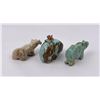 Image 2 : Zuni Carved Turquoise Bear Fetishes