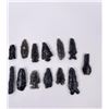 Image 3 : Collection of Obsidian Indian Arrowheads