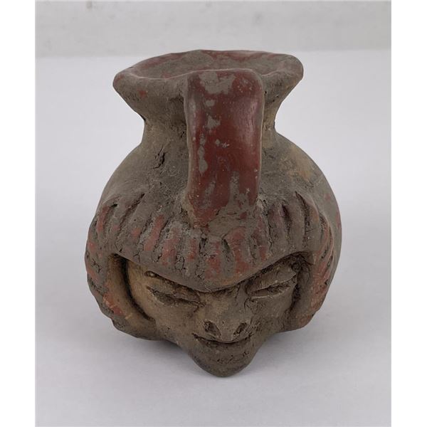 Pre Columbian Style Pottery Bottle