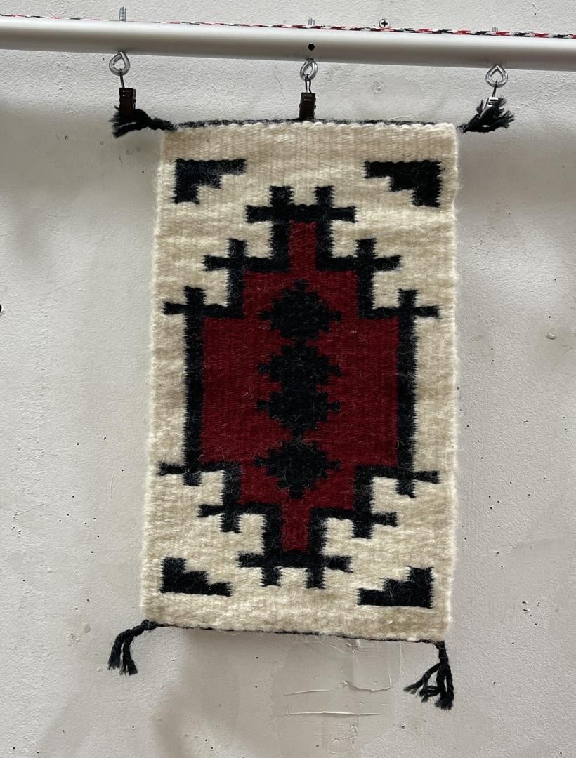 Navajo Indian Ganado Storm Pattern Sampler Rug