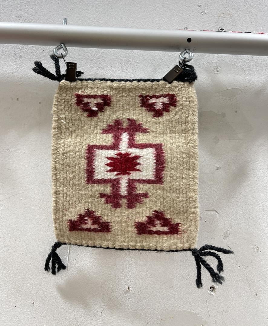 Navajo Indian Ganado Storm Pattern Sampler Rug