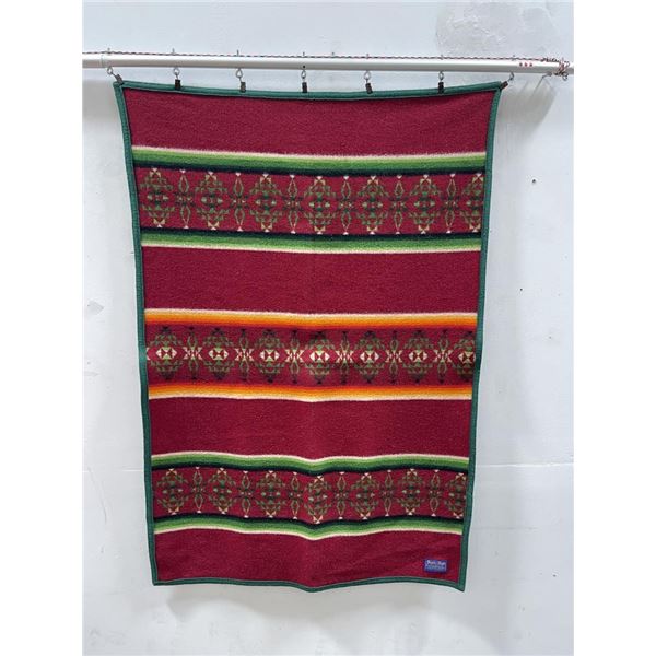 Couverture De Selle Vintage Pendleton Beaver State – Laine Grise 29x29 – Occasion