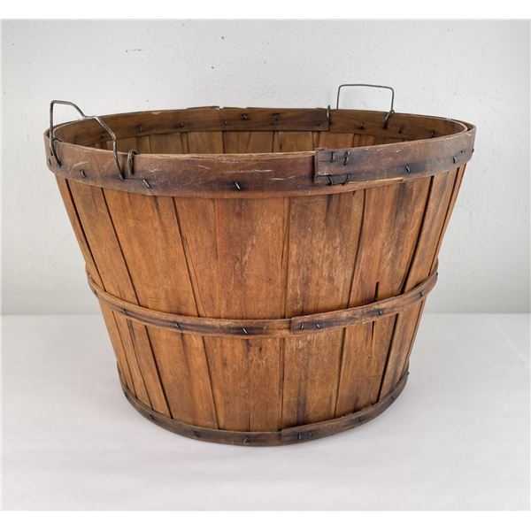 Antique Splint Oak Apple Basket