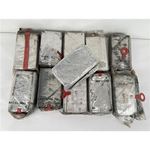 Group of Wildland Fire Fighting Shelters