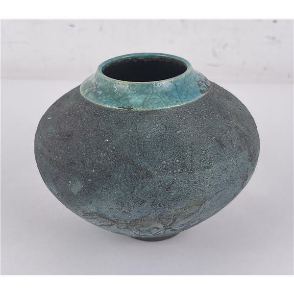 Raku Studio Pottery Vase
