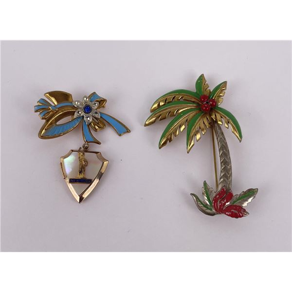 Vintage Costume Jewelry Brooches