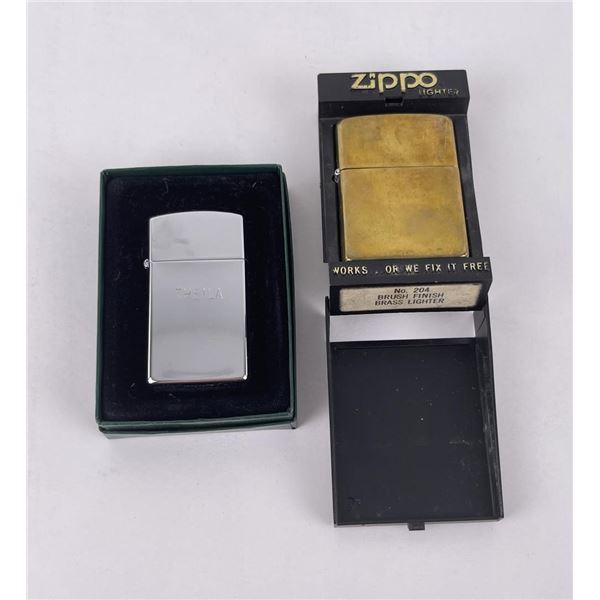 Pair of Vintage Zippo Lighters