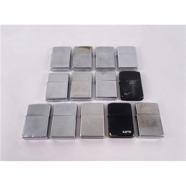 Collection of Vintage Zippo Lighters