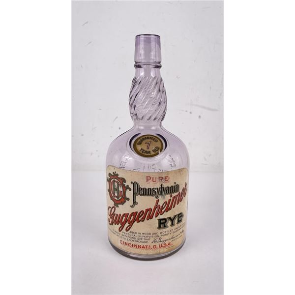 Guggenheimer Rye Whiskey Bottle