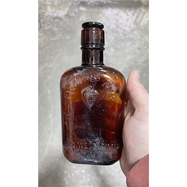 Red Top Rye Westheimer Kentucky Whiskey Bottle