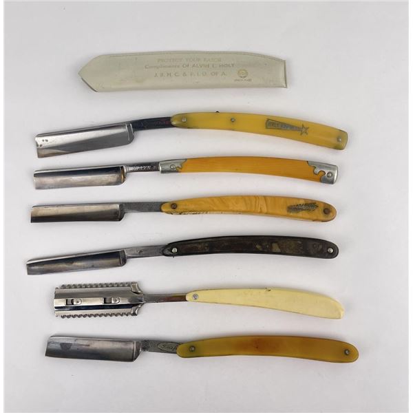 Collection of Antique Straight Razors