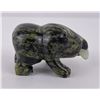 Image 2 : Alaskan Eskimo Inuit Carved Soapstone Bear
