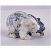 Image 2 : Alaskan Eskimo Inuit Carved Sodalite Bear