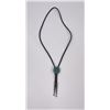 Image 2 : Zuni Petit Point Sterling Turquoise Bolo Tie