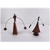 Image 1 : Mid Century Modern Teak Kinetic Balance Sculptures