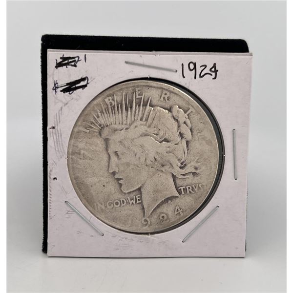 1924 Silver Peace Dollar