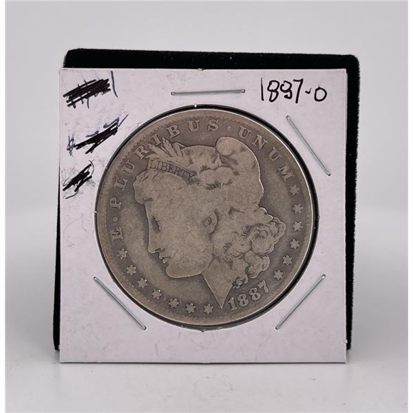 1887 O Morgan Silver Dollar