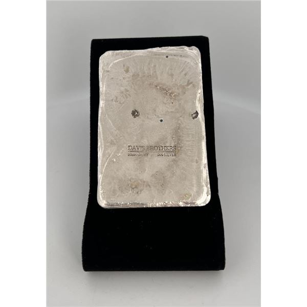 Davis Brothers Auction 5oz Poured Silver bar