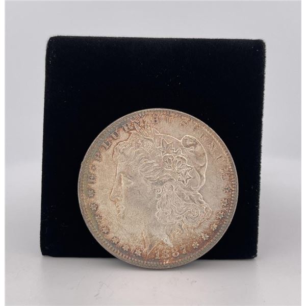 1887 Morgan Silver Dollar Rainbow Toned