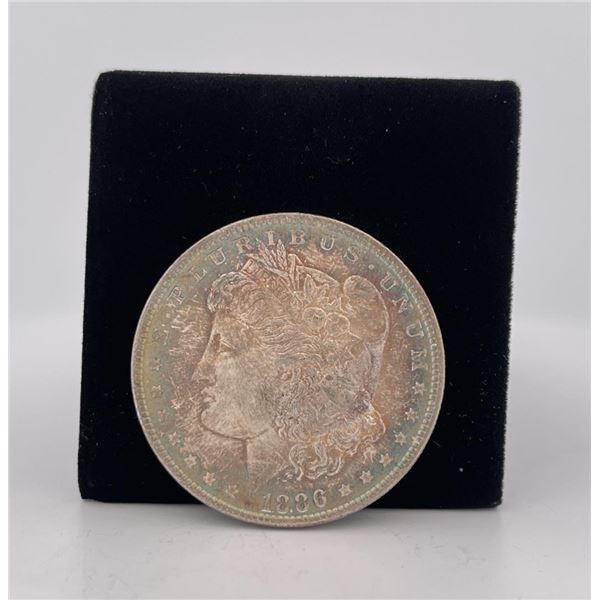 1886 Morgan Silver Dollar Rainbow Toned