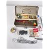 Image 2 : Antique Fishing Tackle Box w/ Lures