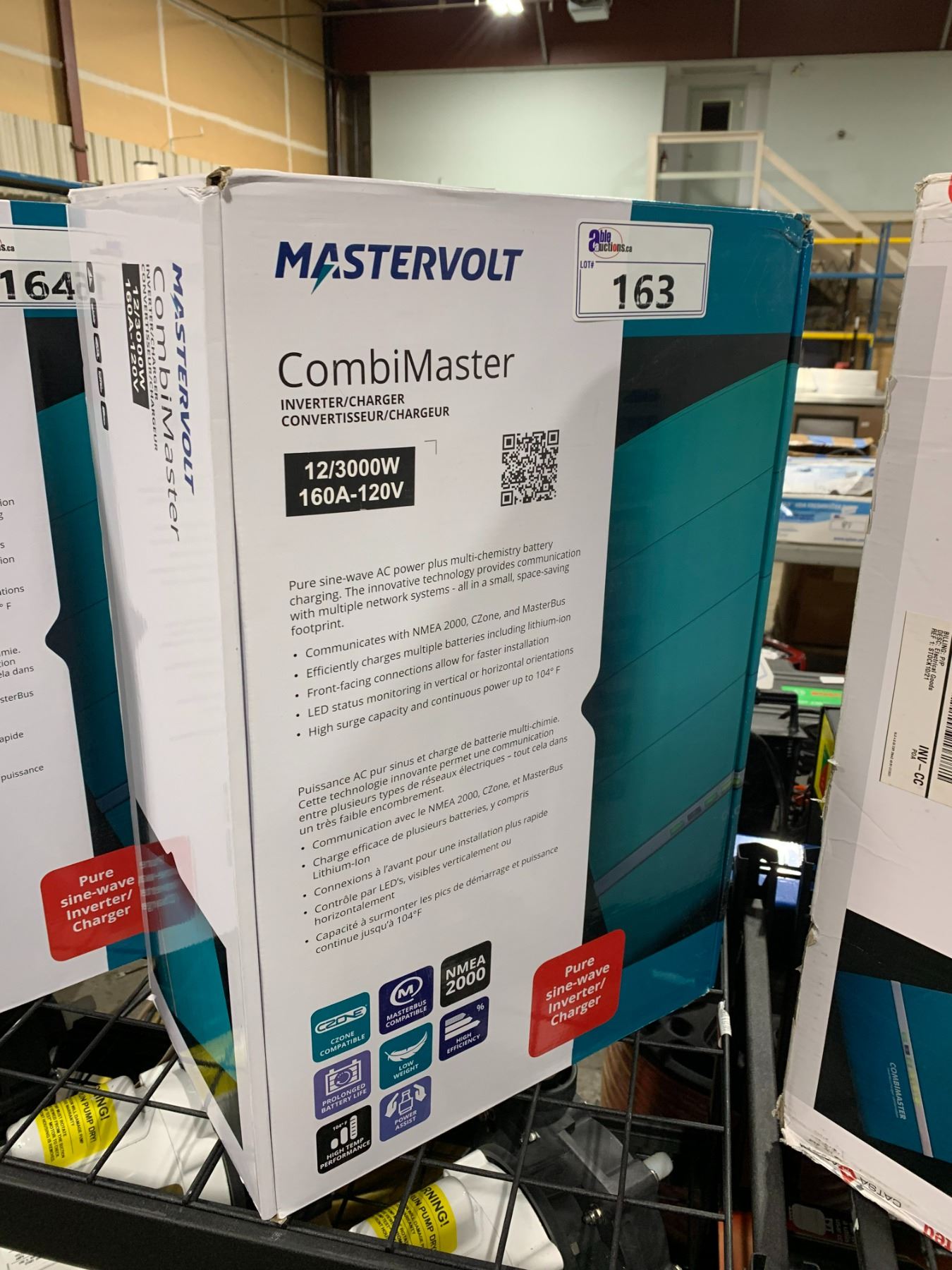 MASTERVOLT 12/3000W 160A-120V COMBIMASTER INVERTER/ CHARGER