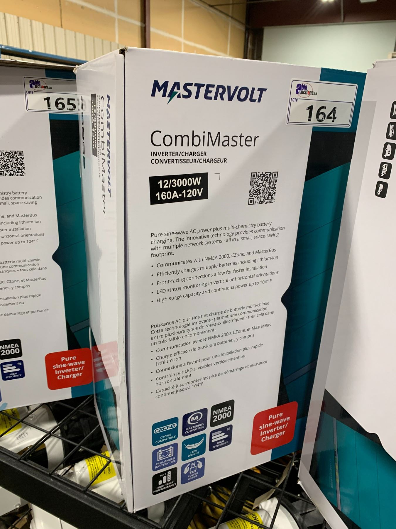 MASTERVOLT 12/3000W 160A-120V COMBIMASTER INVERTER/ CHARGER