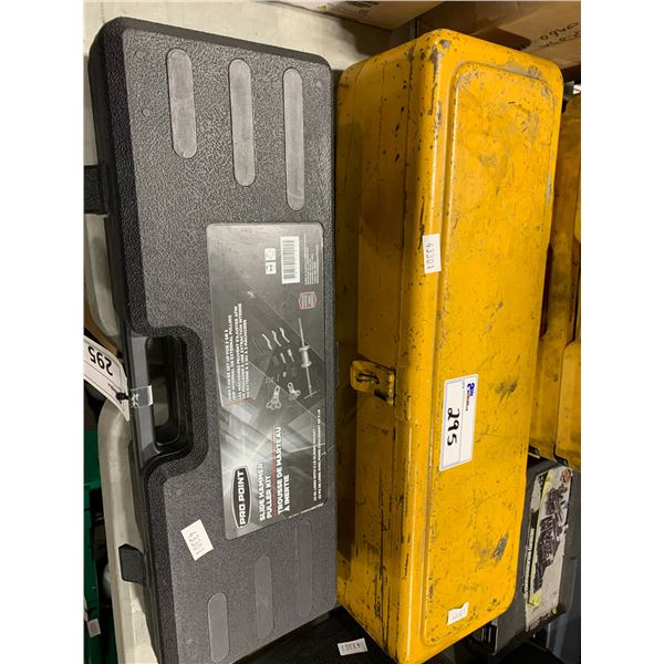 PRO.POINT SLIDE HAMMER PULLER KIT & YELLOW METAL TOOLBOX WITH HEAVY ...