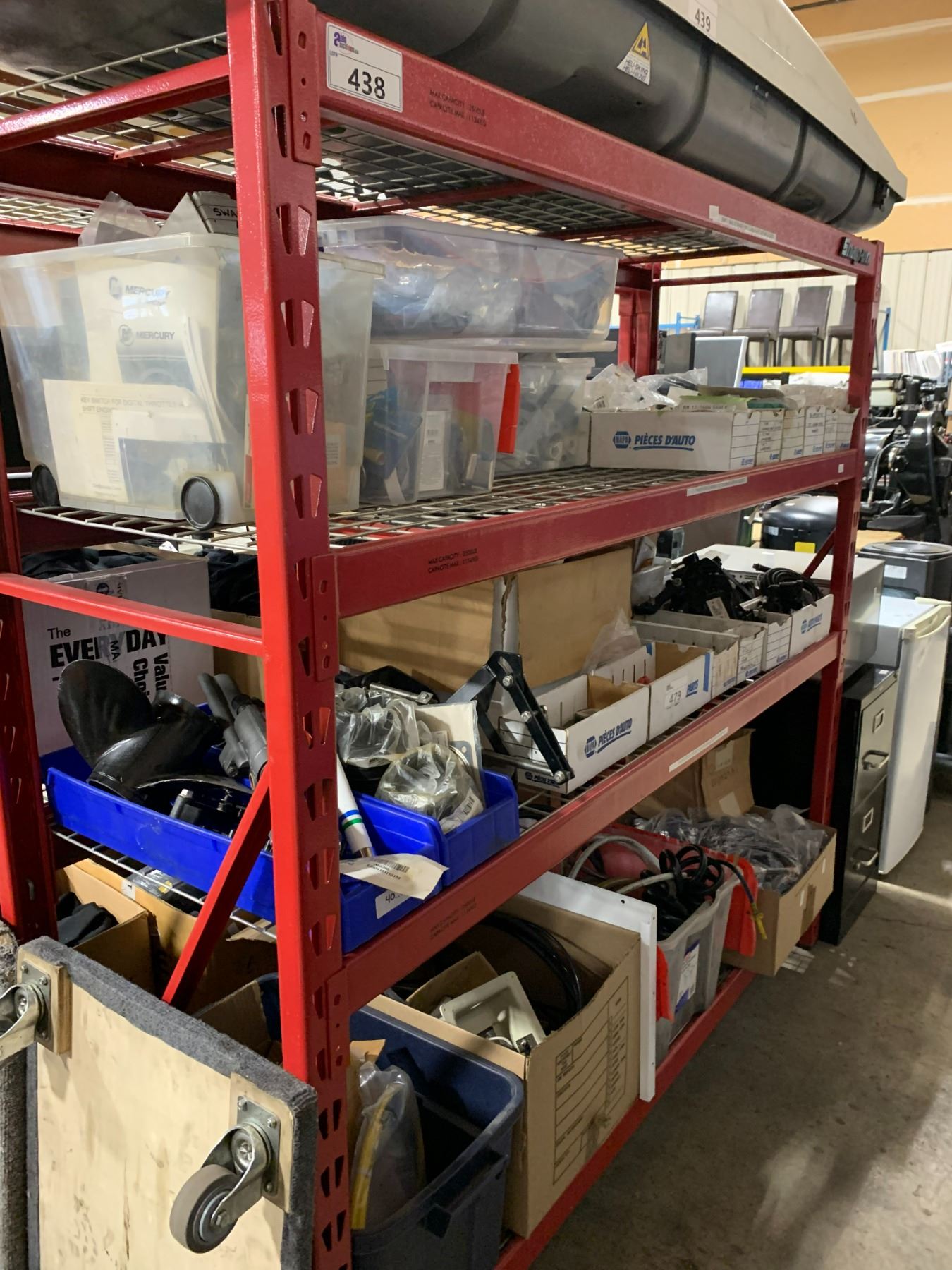 Snap On Racking RED SNAP-ON 4 TIER ADJUSTABLE 72
