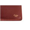 Image 6 : Cartier Maroon Leather Long Checkbook Wallet