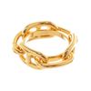 Image 3 : Hermes Gold Plated Metal Chaine D'ancre Scarf Ring