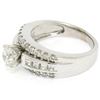 Image 6 : 14K White Gold 1.39 ctw Prong Round & Channel Princess Diamond Engagement Ring