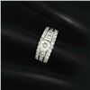 Image 9 : 14K White Gold 1.39 ctw Prong Round & Channel Princess Diamond Engagement Ring