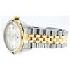 Image 8 : Rolex Mens 2 Tone Mother Of Pearl Diamond & Sapphire Datejust Wristwatch