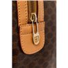 Image 7 : Celine Dark Brown and Tan Leather Macadam Boston Bag