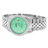 Image 9 : Rolex Mens Stainless Steel Green Diamond 36MM Datejust Wristwatch