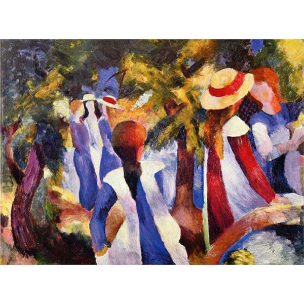 MACKE - Girls In The Open By August MACKE