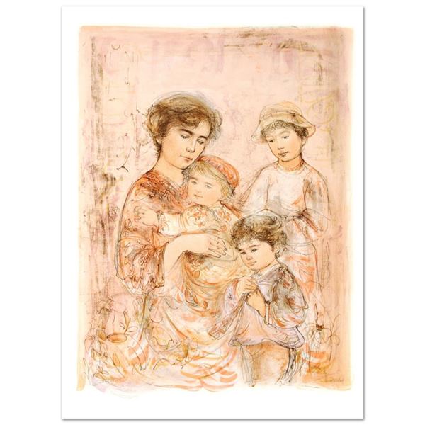 Lotte and Her Children by Hibel (1917-2014)