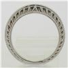 Image 5 : NEW 14k White Gold 0.17 ctw Round F VS1 Diamond Milgrain Etched Wedding Band Rin