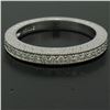 Image 9 : NEW 14k White Gold 0.17 ctw Round F VS1 Diamond Milgrain Etched Wedding Band Rin