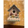 Image 8 : Natures and Floral Framed needlepoint art Fairy figurines with artificial accent plants & Birdhouse