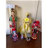 Image 2 : Multiple Oriental Ornaments and salt and pepper shakers with a wall hanging art and asian doll