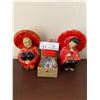 Image 3 : Multiple Oriental Ornaments and salt and pepper shakers with a wall hanging art and asian doll