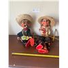 Image 1 : Traditional Mexican Wooden Marionette from the 1960's Man and Woman Puppets