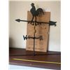 Image 1 : Fence Mount weather vane with spinning rooster