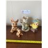 Image 1 : Vintage Japanese Pixie Elf, 1960's Pendelfin Easter Bunny Figurine, and Vintage Chicklet