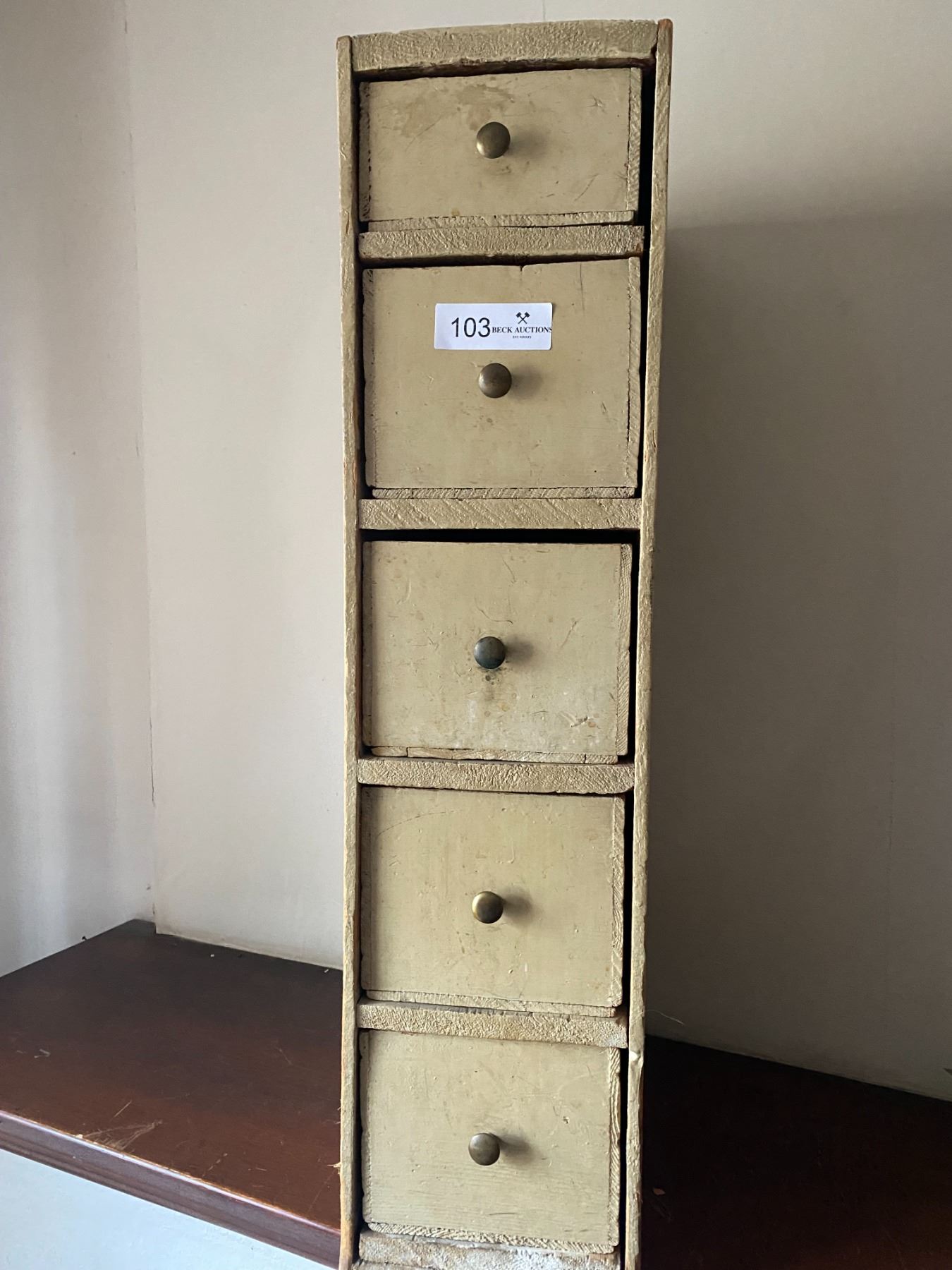 Drawer With Random Rustic Vintage Wood Chest of Drawers 1940's filled with random little ...