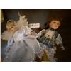 Image 3 : 1930's "Mookie"Brass Button Bear, Porcelain Dolls, & other small dollys
