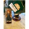 Image 2 : Hand Crafted 1990 Anne of Green Gables Porcelain Doll w/ her mini me dolly and magnet