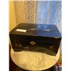 Image 2 : Vintage Japan Black Lacquer Jewelry Box filled with various costume jewelry